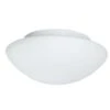 Bathroom 23cm White Ceiling Light With Opal Glass