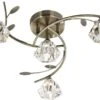 Sierra Antique Brass Semi Flush Ceiling Light -Home Furnishings Store 11239 22176