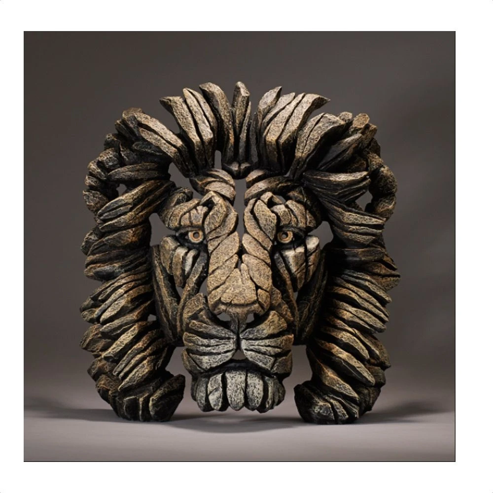 Edge Lion Bust Sculpture 3 Edge Lion Bust Sculpture