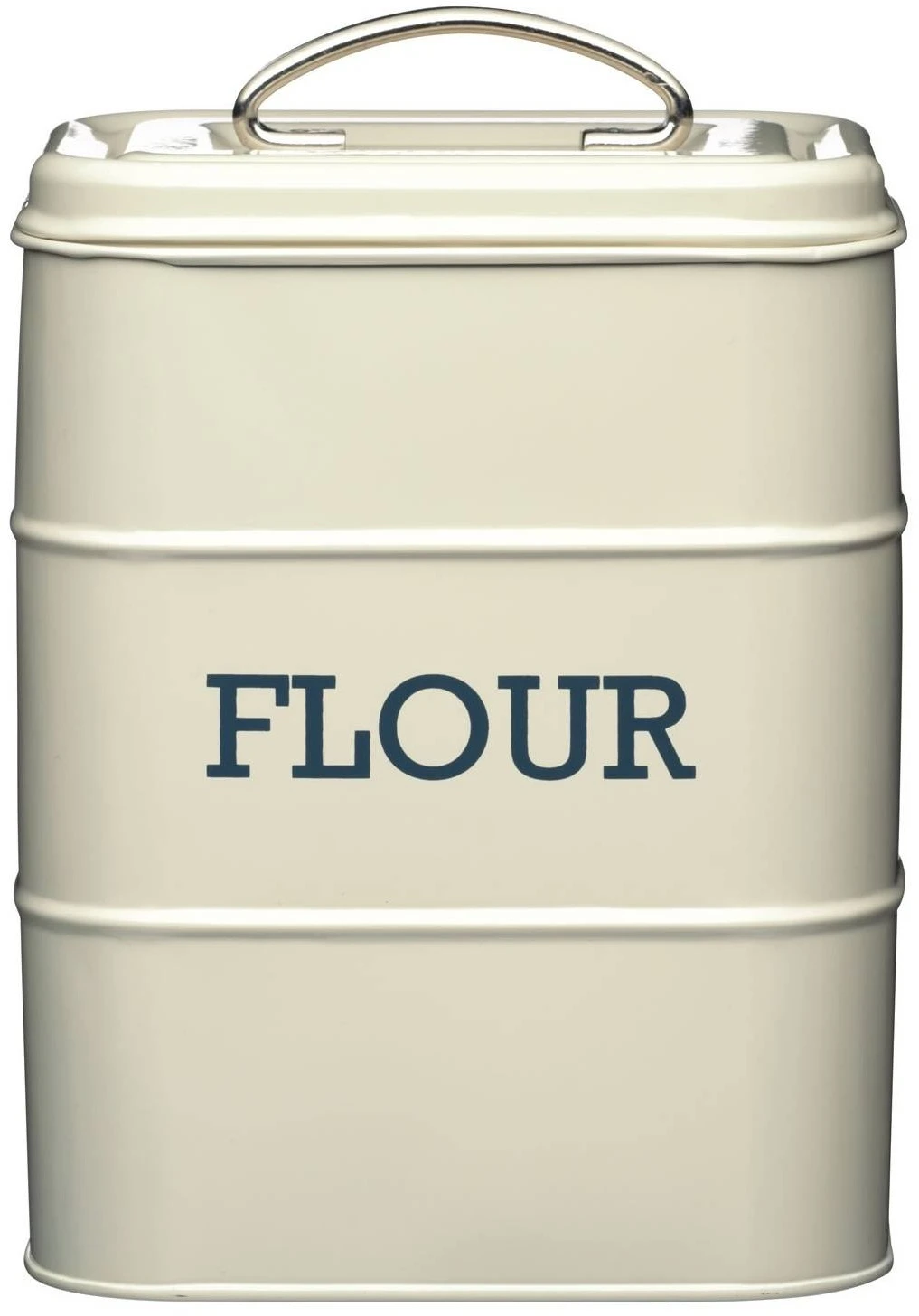 Living Nostalgia Flour Storage Tin Cream 3 Living Nostalgia Flour Storage Tin Cream