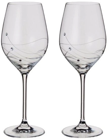 Dartington Glitz Wine Glasses Pair 3 Dartington Glitz Wine Glasses Pair
