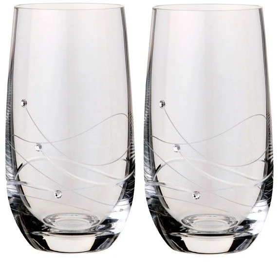 Dartington Glitz Highball Glasses Pair 3 Dartington Glitz Highball Glasses Pair