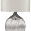 Pacific Lifestyle Silver Scratched Ceramic Table Lamp 2 Pacific Lifestyle Silver Scratched Ceramic Table Lamp -Home Furnishings Store 24387 19859