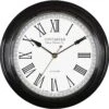 Redbourn Black Wall Clock -Home Furnishings Store 24620 19816