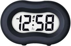 Vierra Liquorice Black Alarm Clock
