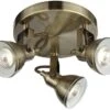 Searchlight Antique Brass 3 Light Spotlight Disc 1 Searchlight Antique Brass 3 Light Spotlight Disc -Home Furnishings Store 26680 19480