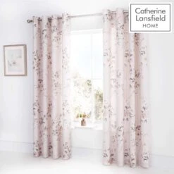 Catherine Lansfield Canterbury Blush Curtains