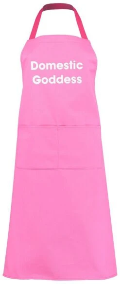 Domestic Goddess Apron Pink