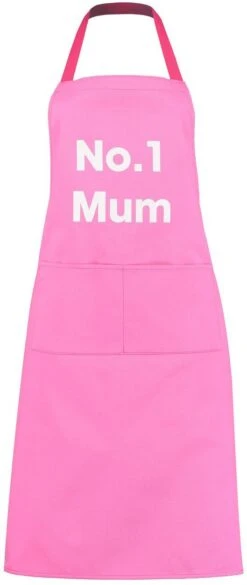 No.1 Mum Apron Pink