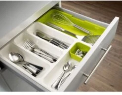 Joseph Joseph Drawerstore Cutlery Drawer - White/Green -Home Furnishings Store 27419 19166