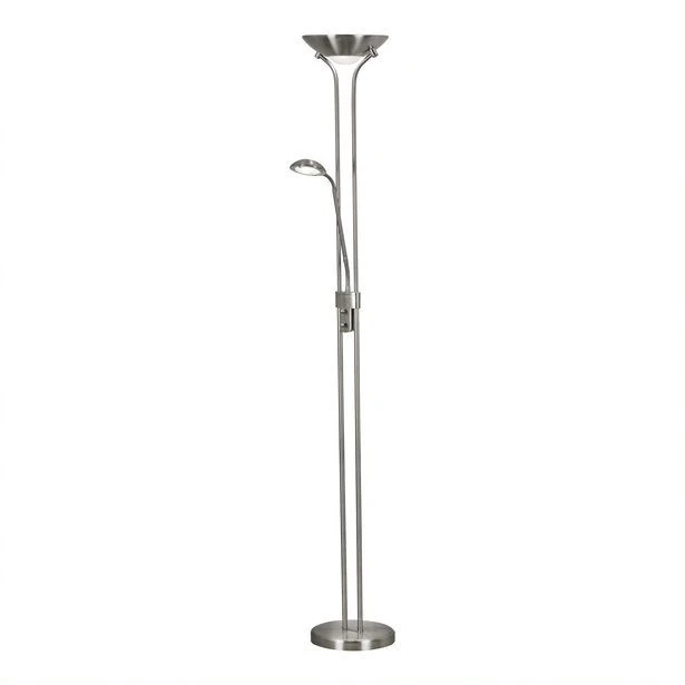 Mother And Child Led Floor Lamp - Satin Silver 3 Mother And Child Led Floor Lamp - Satin Silver