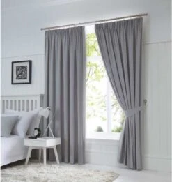 Fusion Dijon Silver Blackout Curtains