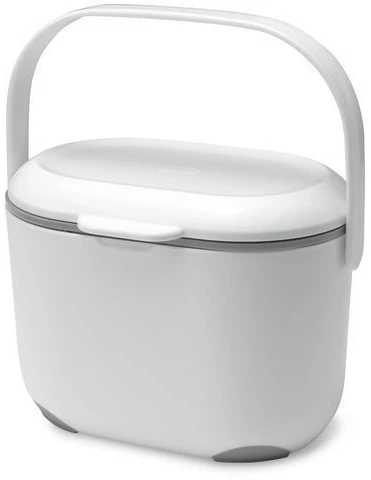 Addis Premium Range Compost Caddy White Grey 3 Addis Premium Range Compost Caddy White Grey