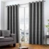 Curtina Camberwell Eyelet Graphite Curtains -Home Furnishings Store 34505 16111