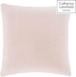 Catherine Lansfield Raschel Velvet Touch Cushion Blush