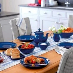 Denby Imperial Blue Coupe Dinner Plate -Home Furnishings Store 35664 14843