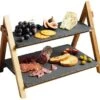 Artesa Two Tier Slate Serving Stand -Home Furnishings Store 35881 14737