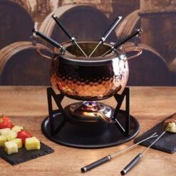 Artesa Artes Copper Finish Fondue Set -Home Furnishings Store 35885 14728