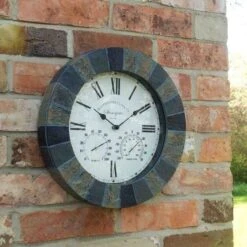 Stonegate 14' Wall Clock & Thermometer
