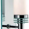 Searchlight Chrome Bathroom Wall Light With Mirror Backplate IP44 -Home Furnishings Store 37424 13882