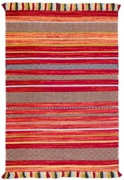 Oriental Weavers Kelim Stripe Red Rug