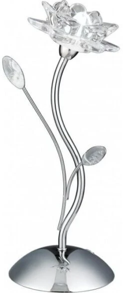 Searchlight Chrome Flower Shade Table Lamp