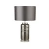 Searchlight Smoked Ridged Table Lamp With Grey Shade 1 Searchlight Smoked Ridged Table Lamp With Grey Shade -Home Furnishings Store 40392 10998