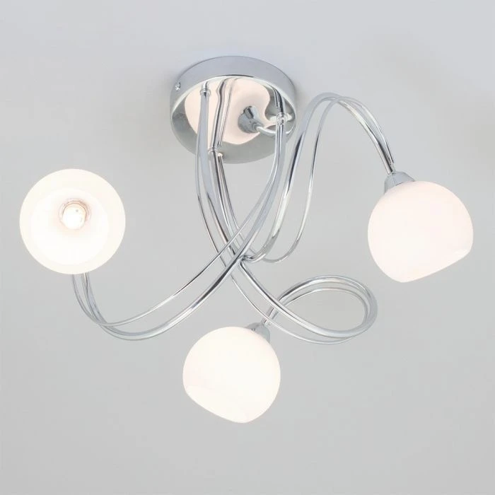 BHS Soni Small Flush Ceiling Light Chrome 4 BHS Soni Small Flush Ceiling Light Chrome - Image 2