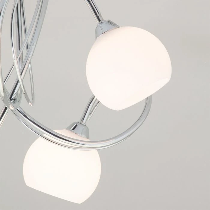 BHS Soni Small Flush Ceiling Light Chrome 5 BHS Soni Small Flush Ceiling Light Chrome - Image 3