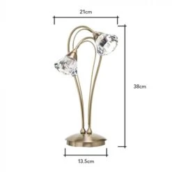 BHS Marianne Table Lamp Antique Brass -Home Furnishings Store 42796 7807