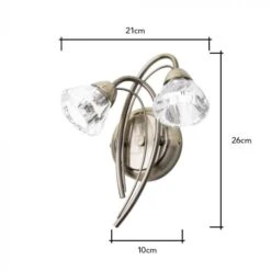 BHS Marianne Wall Light Antique Brass 8 BHS Marianne Wall Light Antique Brass -Home Furnishings Store 42822 7723