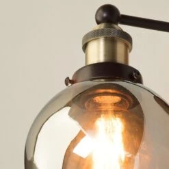 BHS Carter Industrial Glass Ball Wall Light -Home Furnishings Store 42825 7711