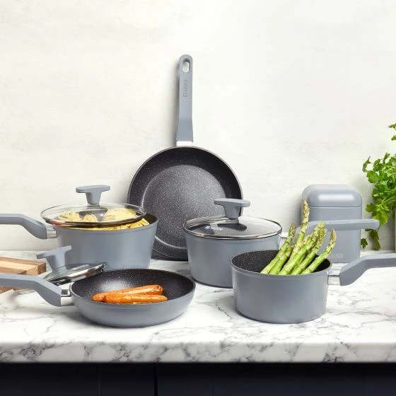 Haden Perth 5 Piece Pan Set - Grey 4 Haden Perth 5 Piece Pan Set - Grey - Image 2