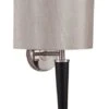 Pacific Lifestyle Lowry Brushed Silver And Matt Black Metal Wall Lamp -Home Furnishings Store 43915 6455