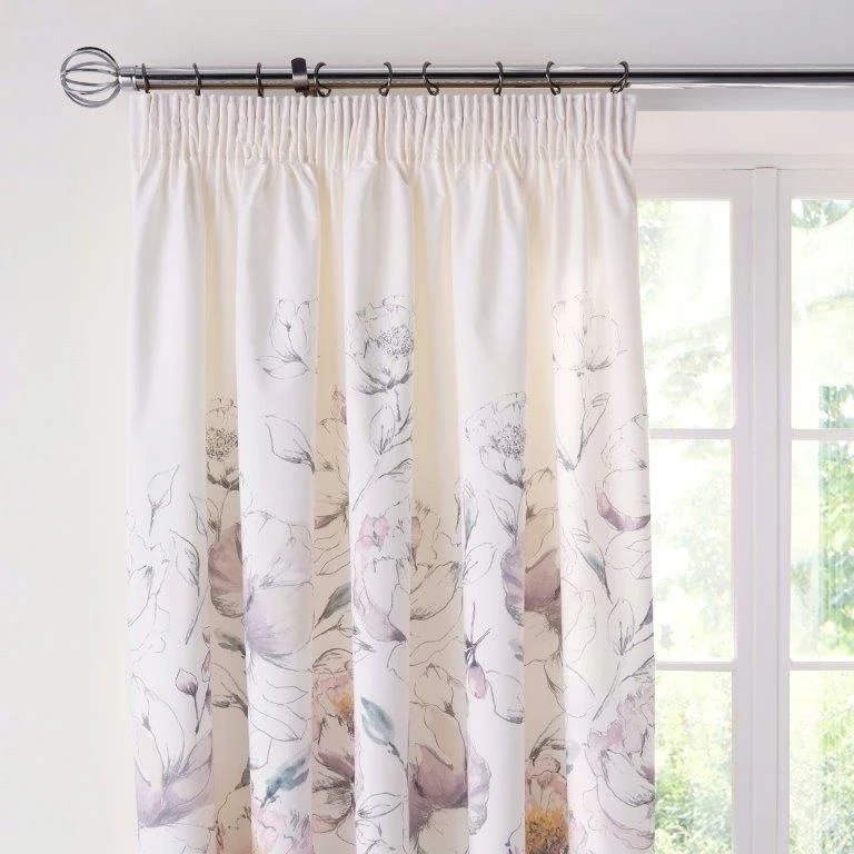 Dream & Drapes Peony Amethyst Curtains 66x72 4 Dream & Drapes Peony Amethyst Curtains 66x72 - Image 2