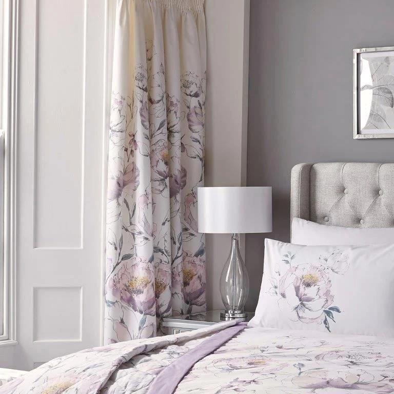 Dream & Drapes Peony Amethyst Curtains 66x72 6 Dream & Drapes Peony Amethyst Curtains 66x72 - Image 4