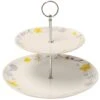 The English Tableware Company Pressed Flowers 2 Tier Cake Stand 1 The English Tableware Company Pressed Flowers 2 Tier Cake Stand -Home Furnishings Store 45379 4865
