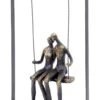 Libra Couple Sitting On A Swing Bronze Figurative Sculpture -Home Furnishings Store 46104 3713