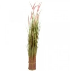 Smart Solar Faux Bouquet - Lilac Grass Tails 120cm