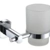 Showerdrape Admirality Glass Toothbrush Holder Chrome 2 Showerdrape Admirality Glass Toothbrush Holder Chrome -Home Furnishings Store 46776 2562