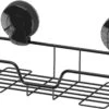 Showerdrape Suctionloc Rectangular Basket Black 2 Showerdrape Suctionloc Rectangular Basket Black -Home Furnishings Store 46796 2542