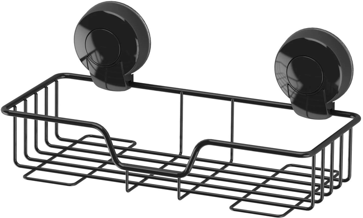 Showerdrape Suctionloc Rectangular Basket Black 3 Showerdrape Suctionloc Rectangular Basket Black