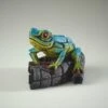 Edge Sculpture African Frog Blue/Yellow -Home Furnishings Store 47901 400