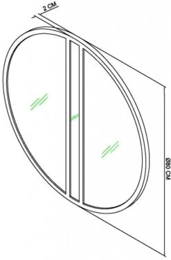 Other Markham Silver Grey Wall Mirror -Home Furnishings Store 48263 38481