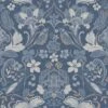 Arthouse Folk Floral Denim Blue Wallpaper