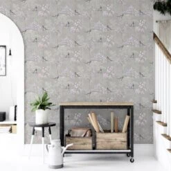 Arthouse Japanese Garden Grey Wallpaper -Home Furnishings Store 48696 37226
