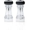 Taylors Eye Witness Salt & Pepper Mill Clear/Black Set Of 2 -Home Furnishings Store 48922 36710