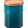 Le Creuset Medium Storage Jar With Wood Lid Deep Teal -Home Furnishings Store 49032 36407