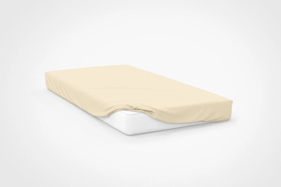 Belledorm Jersey Ivory Bunk Fitted Sheet 25cm 3 Belledorm Jersey Ivory Bunk Fitted Sheet 25cm