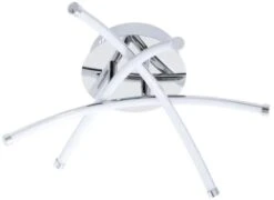 BHS Aalto Cross Arms LED Flush Ceiling Light Chrome